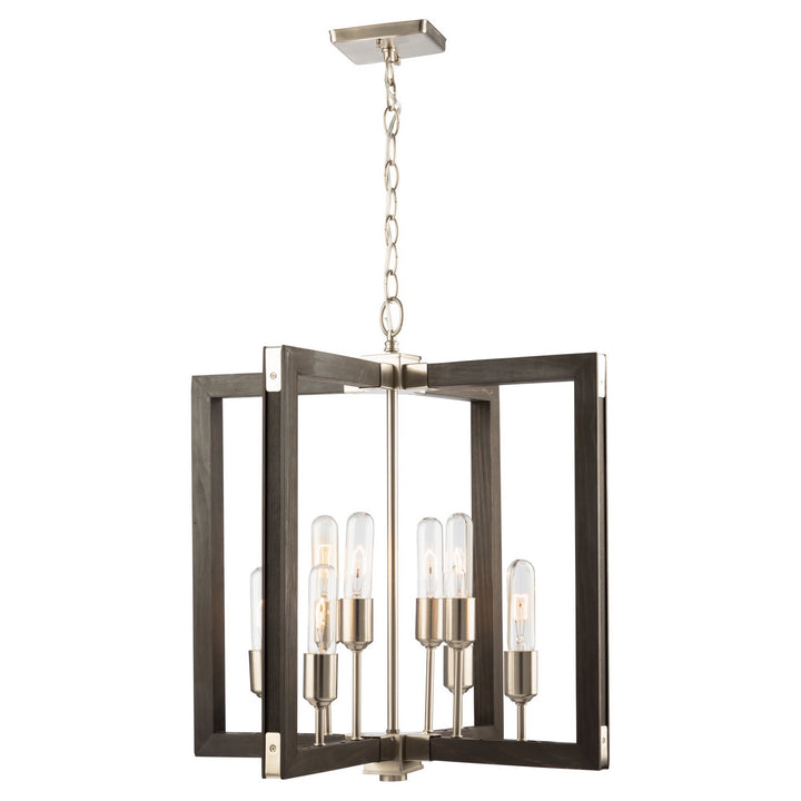 Artcraft Gatehouse AC11658BN Chandelier Light - Dark Pine & Brushed Nickel