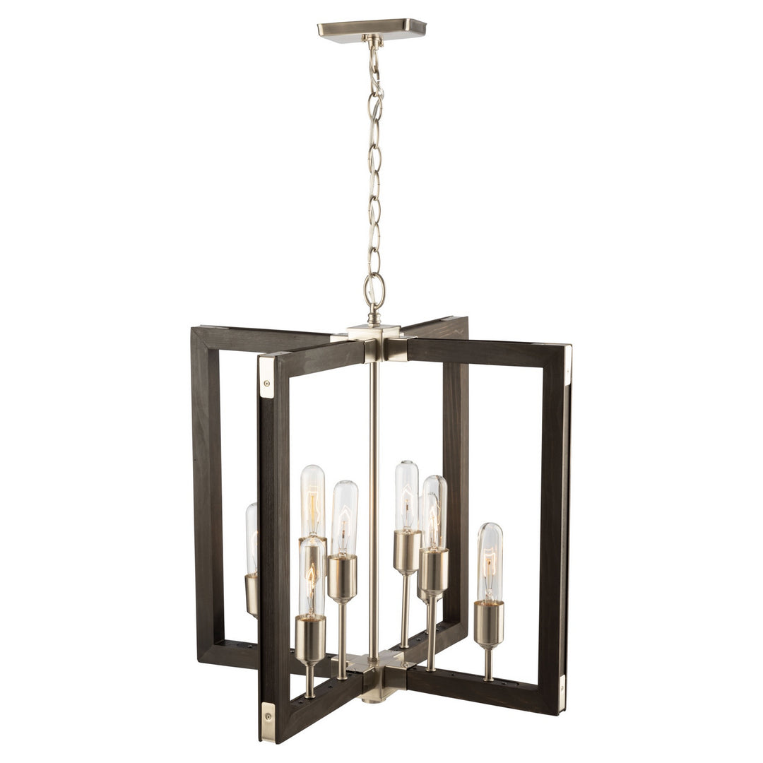 Artcraft Gatehouse AC11658BN Chandelier Light - Dark Pine & Brushed Nickel