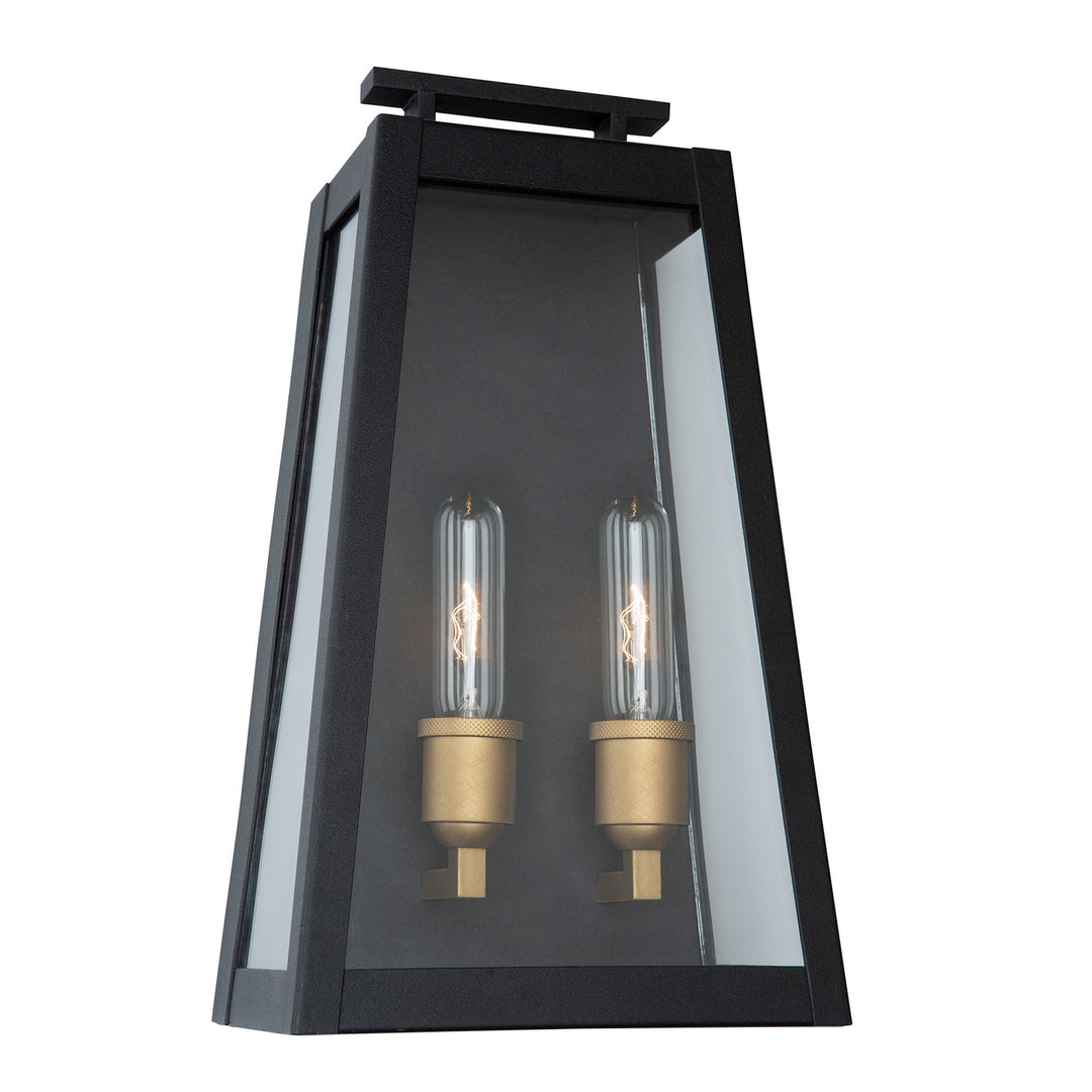 Artcraft Lighting AC8109BK Charleston Two Light Outdoor Wall Mount Outdoor Black