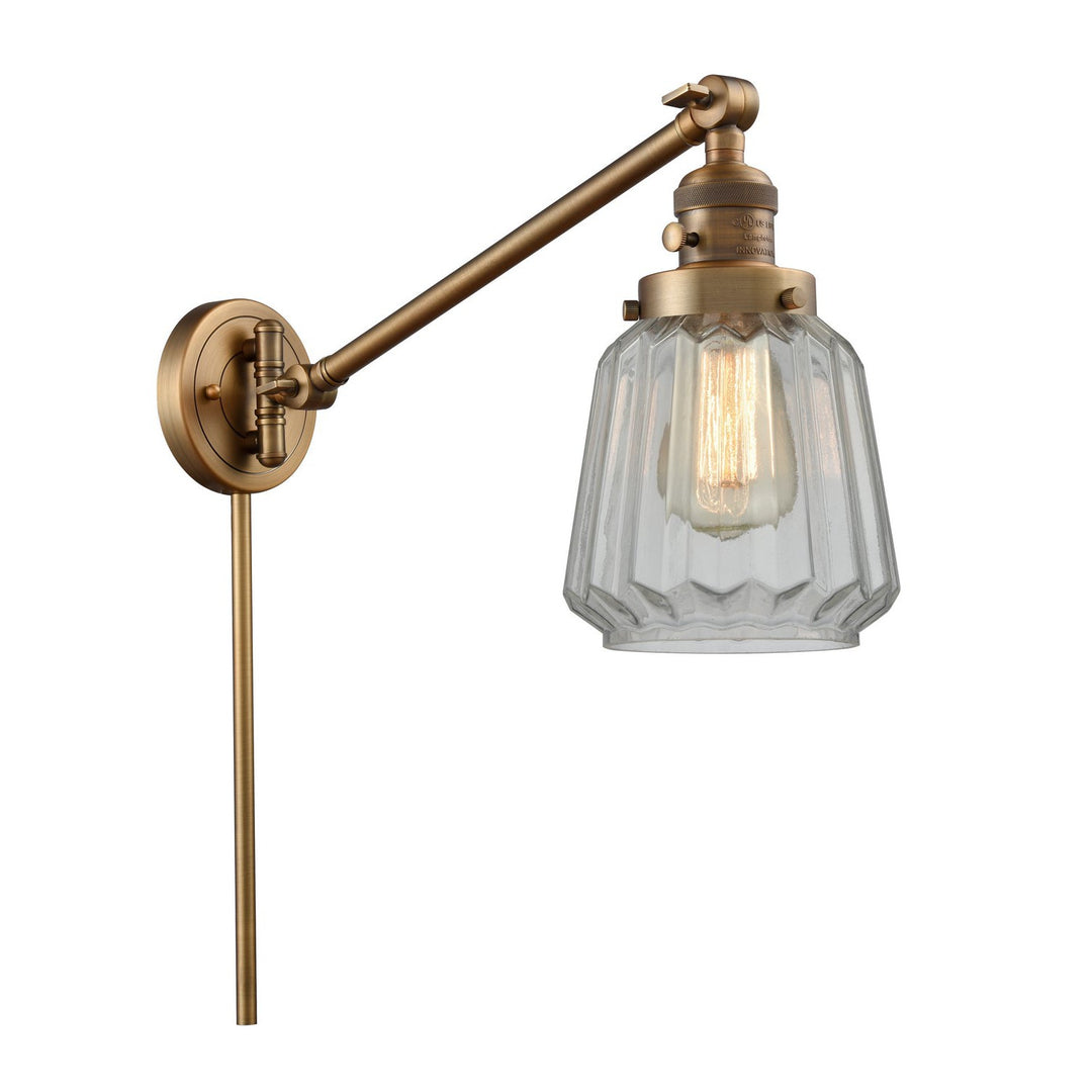 Innovations Lighting 237-BB-G142  Franklin Restoration Lamp Brushed Brass