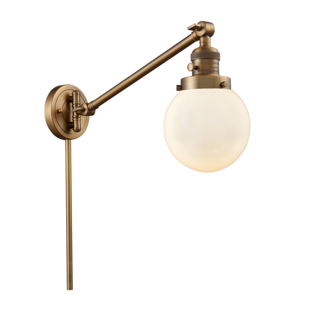 Innovations Lighting 237-BB-G201-6 Modern Franklin Restoration Lamp Brushed Brass