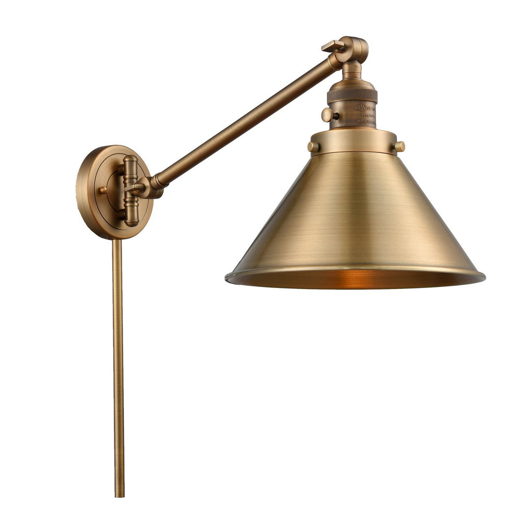 Innovations Lighting 237-BB-M10-BB  Franklin Restoration Lamp Brushed Brass