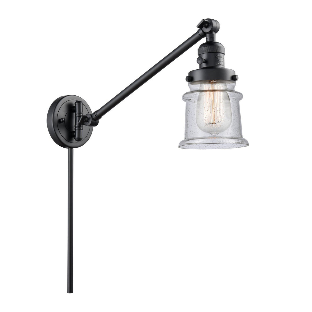 Innovations Lighting 237-BK-G184S  Franklin Restoration Lamp Matte Black