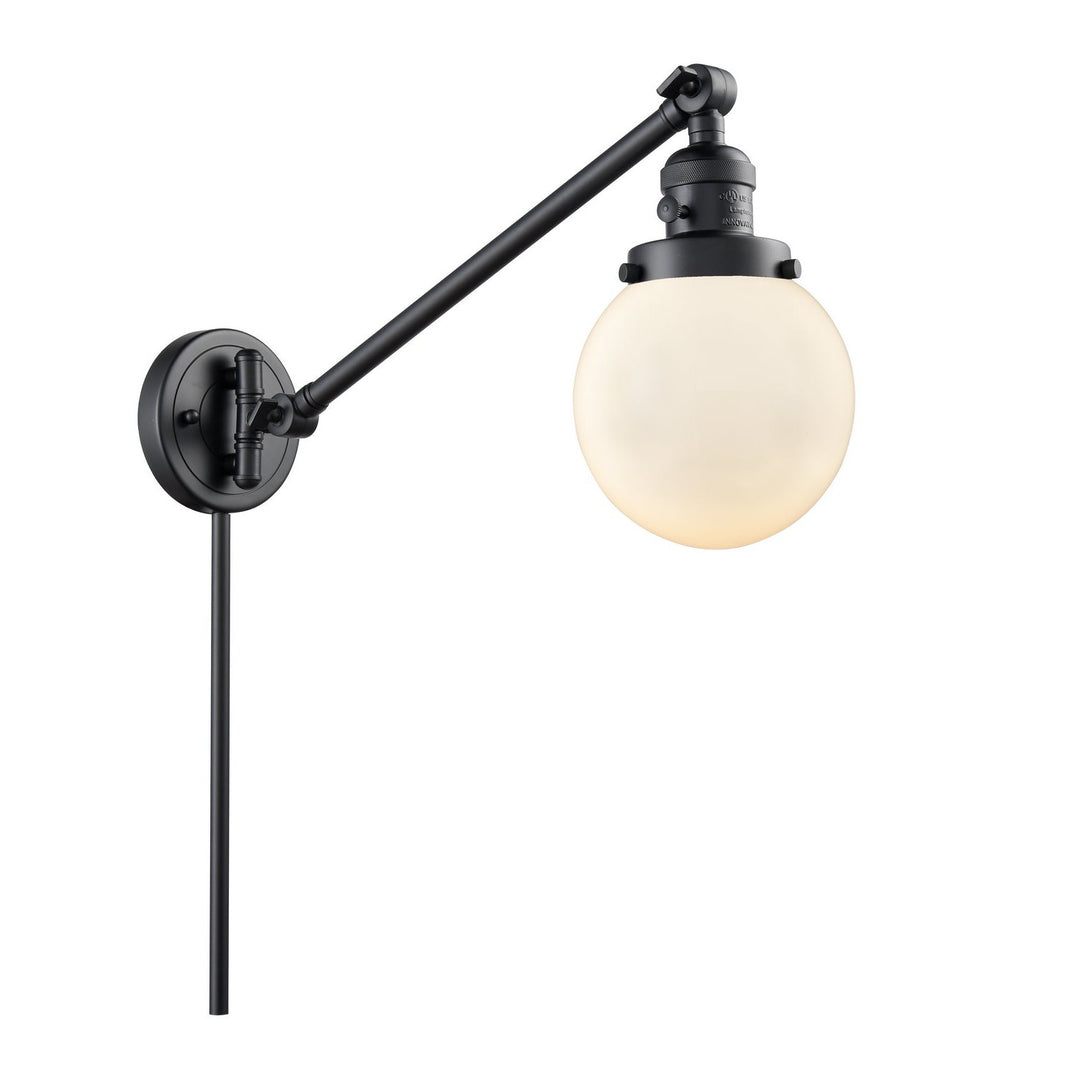 Innovations Lighting 237-BK-G201-6 Modern Franklin Restoration Lamp Matte Black