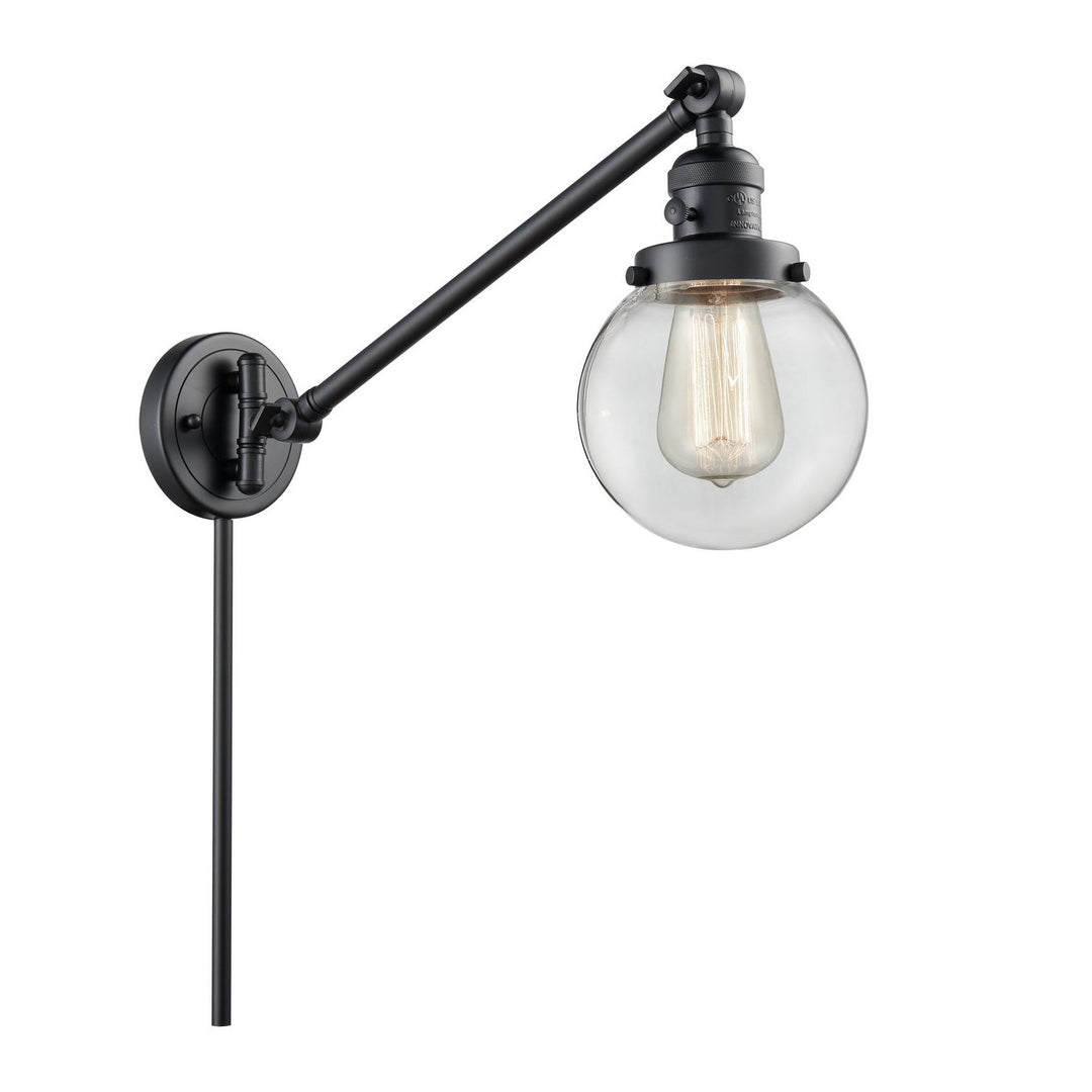 Innovations Lighting 237-BK-G202-6 Modern Franklin Restoration Lamp Matte Black