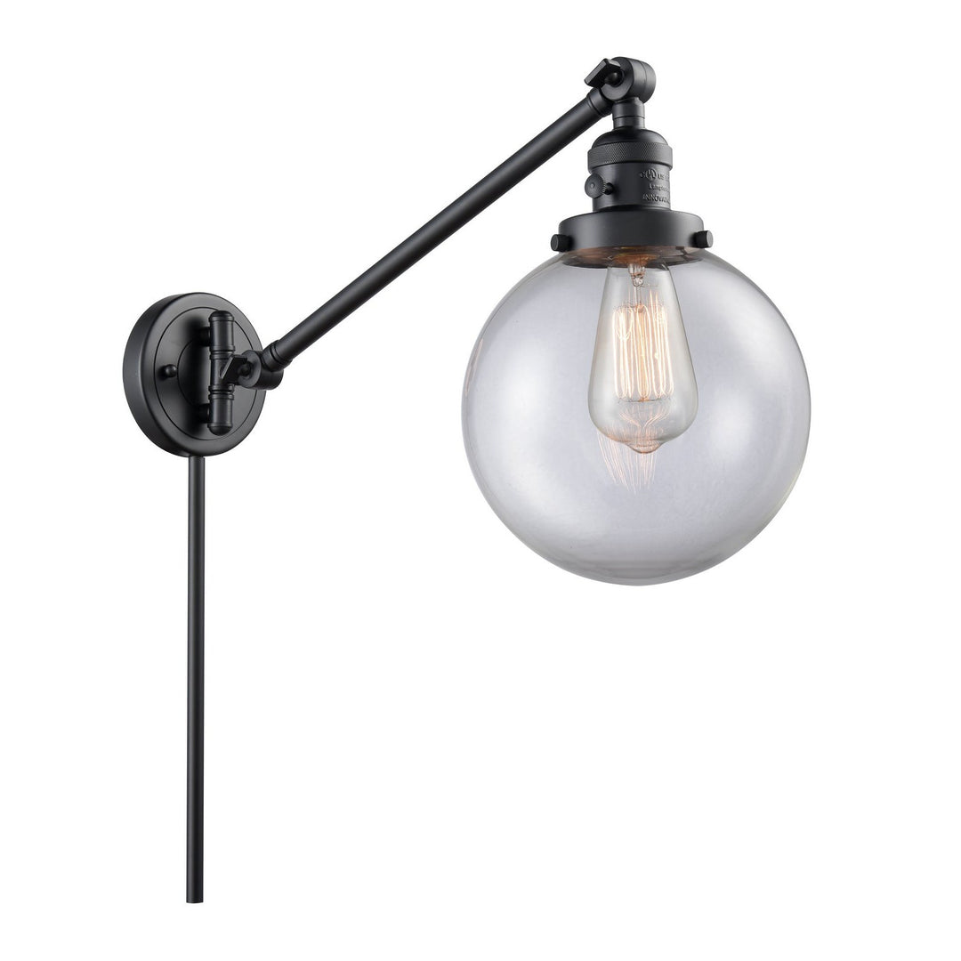 Innovations Lighting 237-BK-G202-8 Modern Franklin Restoration Lamp Matte Black