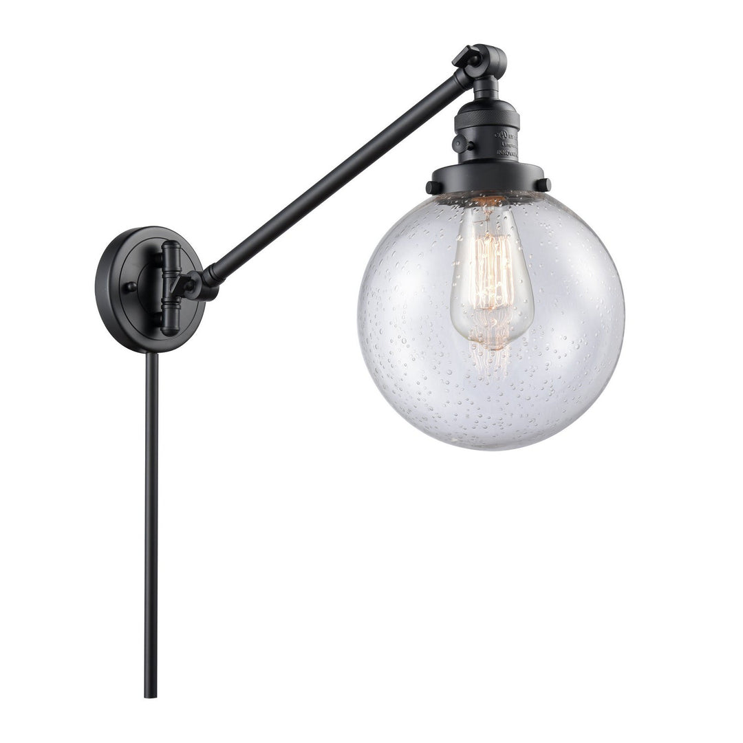 Innovations Lighting 237-BK-G204-8 Modern Franklin Restoration Lamp Matte Black