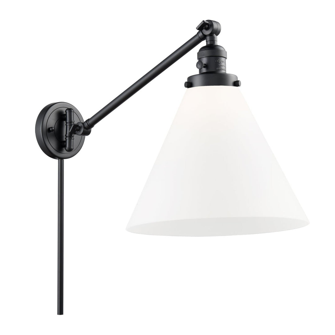 Innovations Lighting 237-BK-G41-L  Franklin Modern Restoration Lamp Matte Black