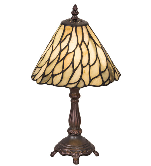 Meyda Tiffany Lighting 103041 Willow One Light Mini Lamp Lamp Bronze / Dark