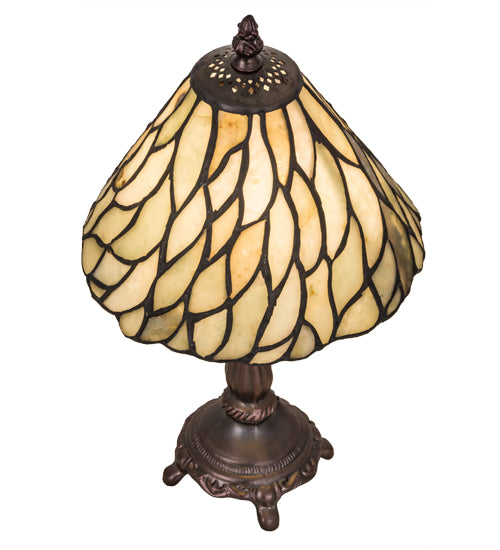 Meyda Tiffany Lighting 103041 Willow One Light Mini Lamp Lamp Bronze / Dark