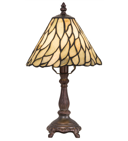 Meyda Tiffany Lighting 103041 Willow One Light Mini Lamp Lamp Bronze / Dark