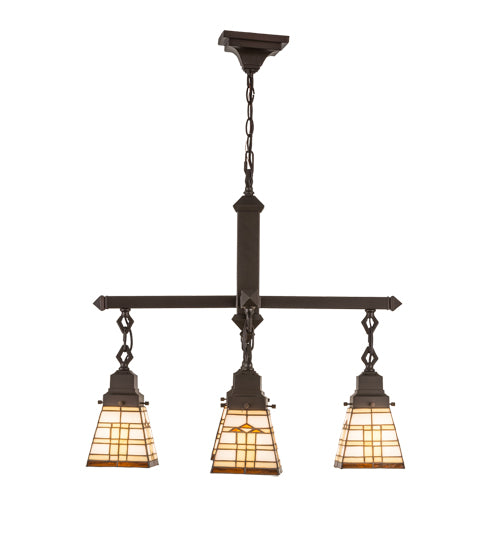 Meyda Tiffany Arrowhead Mission 103043 Chandelier Light - Ca Beige Amber