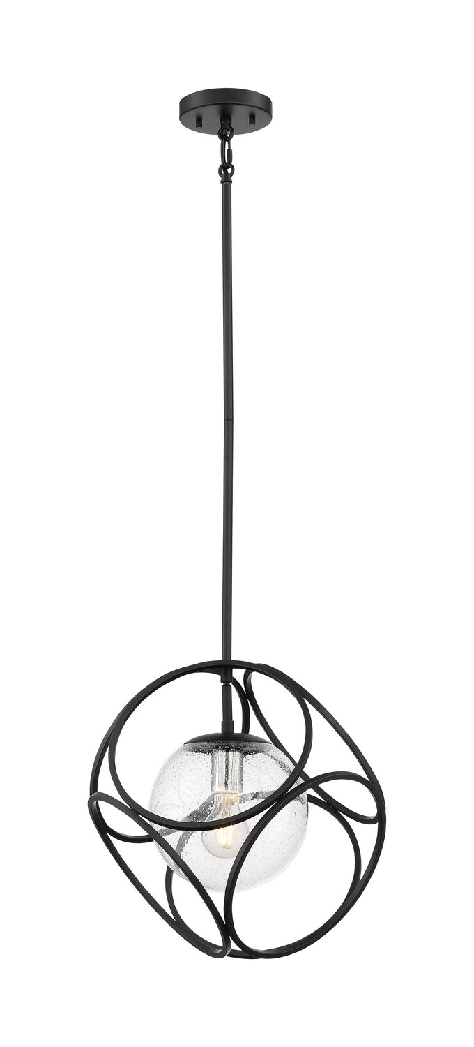 Nuvo Aurora 60-6935 Pendant Light - Black / Polished Nickel