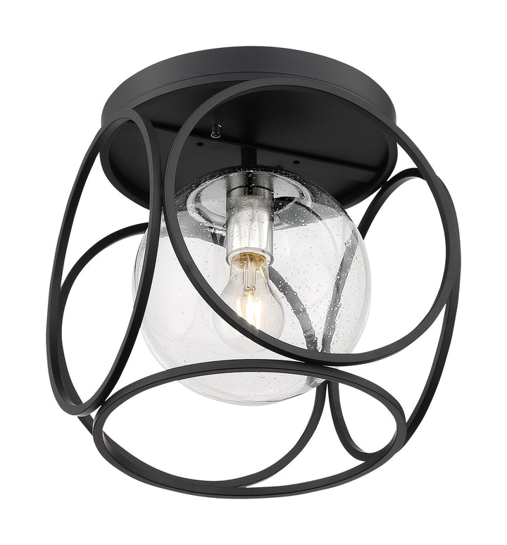 Nuvo Aurora 60-6936 Ceiling Light - Black / Polished Nickel