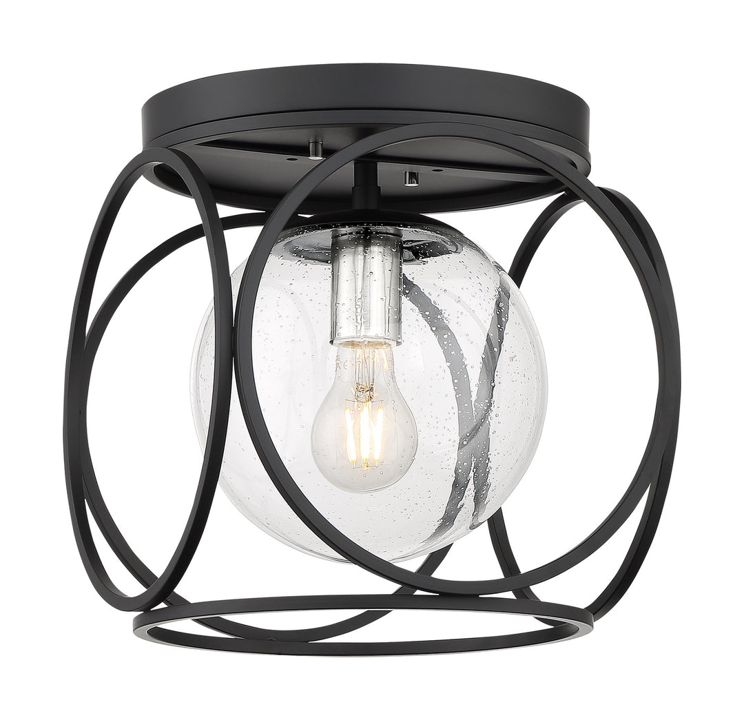 Nuvo Aurora 60-6936 Ceiling Light - Black / Polished Nickel