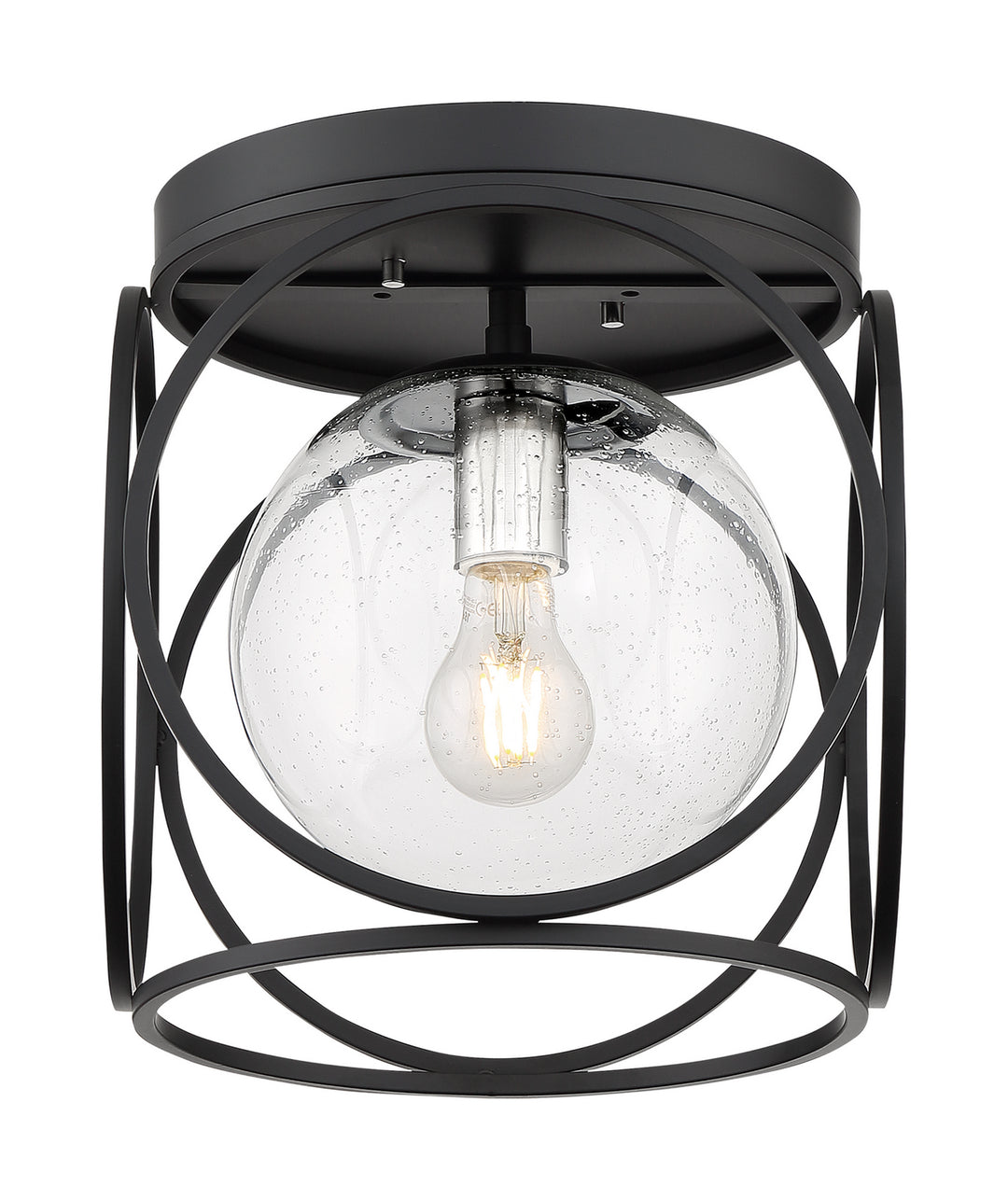 Nuvo Aurora 60-6936 Ceiling Light - Black / Polished Nickel