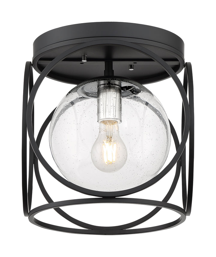 Nuvo Aurora 60-6936 Ceiling Light - Black / Polished Nickel