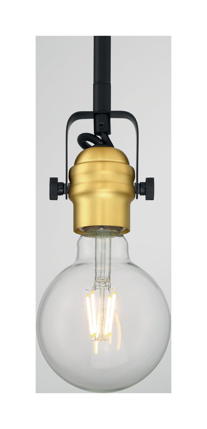 Nuvo Mantra 60-6987 Pendant Light - Black / Brushed Brass