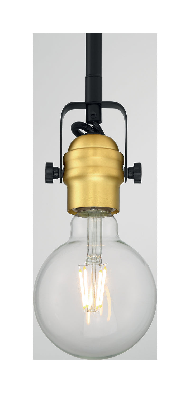Nuvo Mantra 60-6987 Pendant Light - Black / Brushed Brass