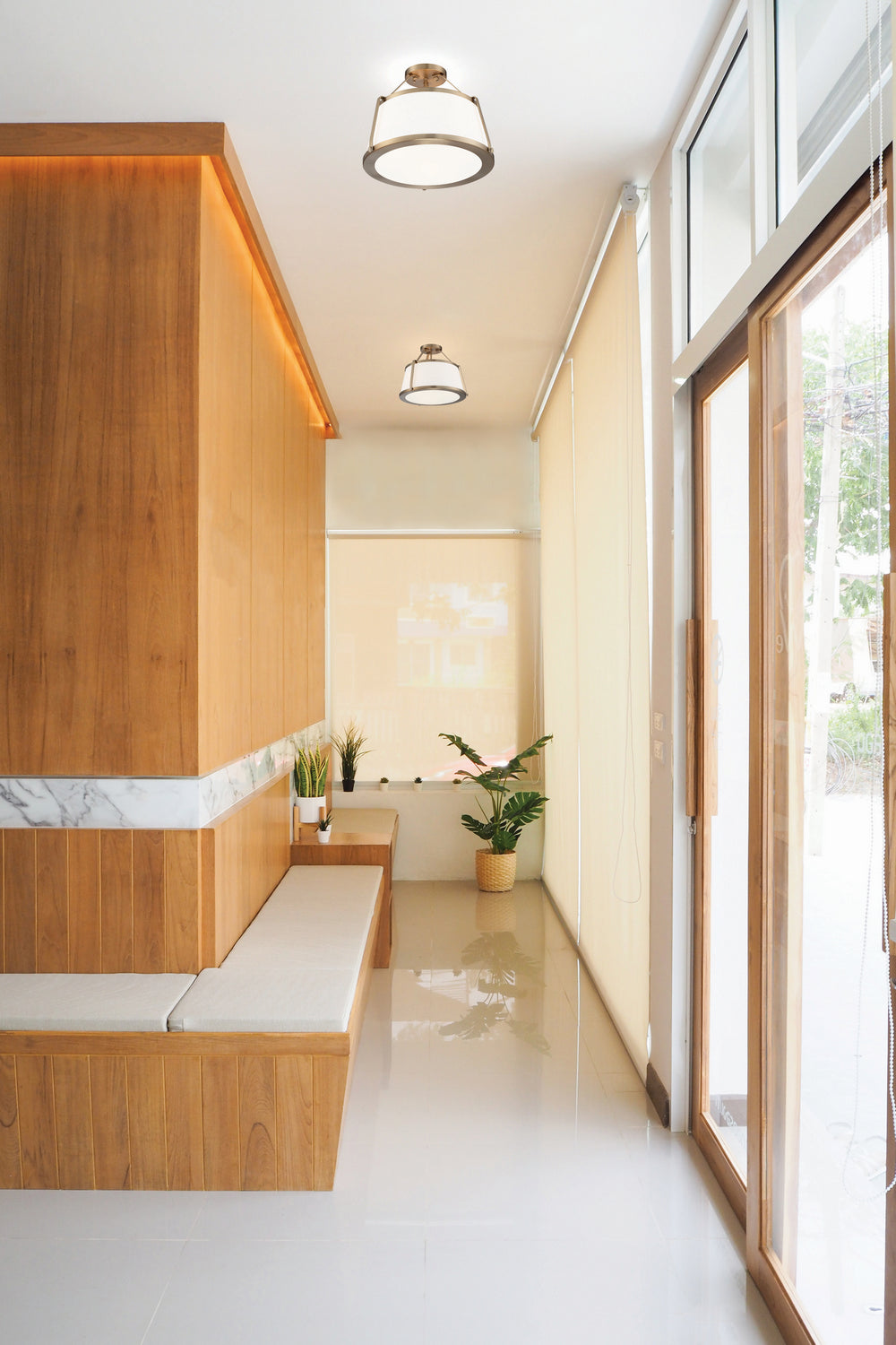 Nuvo Cutty 60-6997 Ceiling Light - Burnished Brass