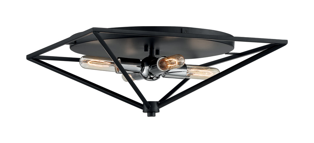 Nuvo Legend 60-7006 Ceiling Light - Black / Polished Nickel