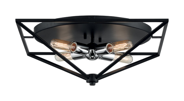 Nuvo Legend 60-7006 Ceiling Light - Black / Polished Nickel