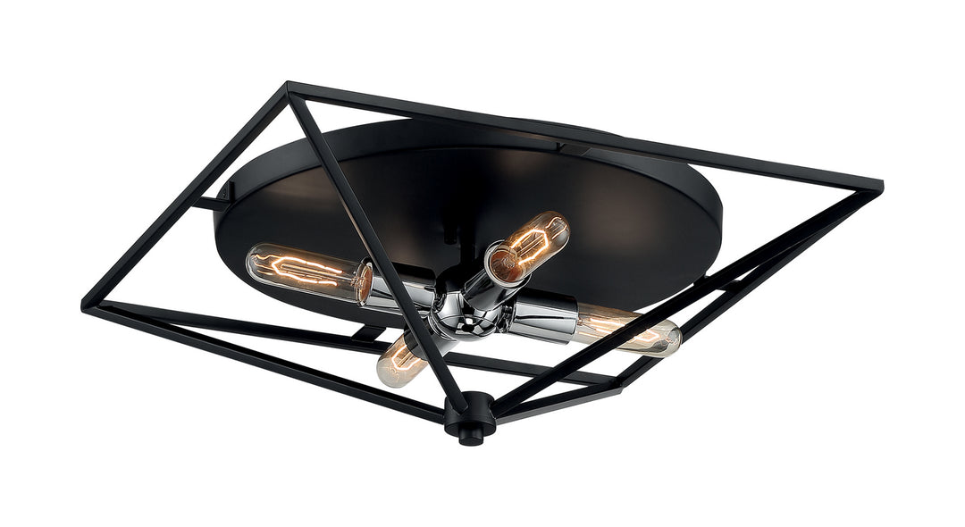 Nuvo Legend 60-7006 Ceiling Light - Black / Polished Nickel
