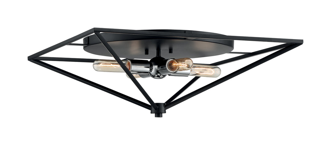 Nuvo Legend 60-7007 Ceiling Light - Black / Polished Nickel
