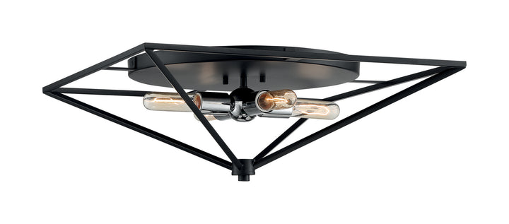 Nuvo Legend 60-7007 Ceiling Light - Black / Polished Nickel