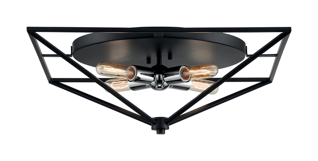 Nuvo Legend 60-7007 Ceiling Light - Black / Polished Nickel