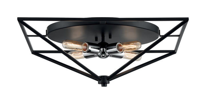 Nuvo Legend 60-7007 Ceiling Light - Black / Polished Nickel