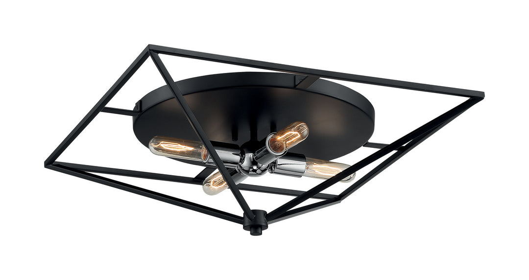 Nuvo Legend 60-7007 Ceiling Light - Black / Polished Nickel