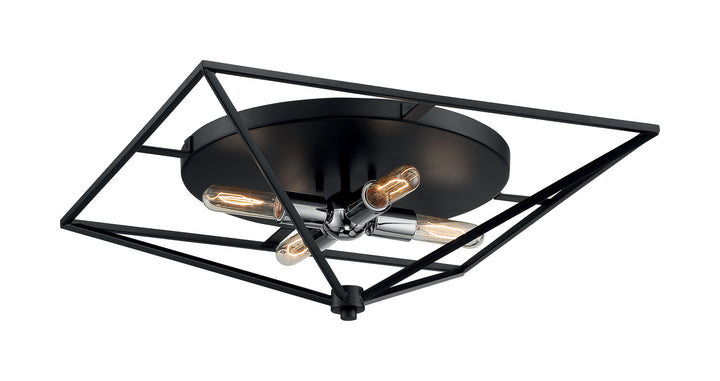 Nuvo Legend 60-7007 Ceiling Light - Black / Polished Nickel