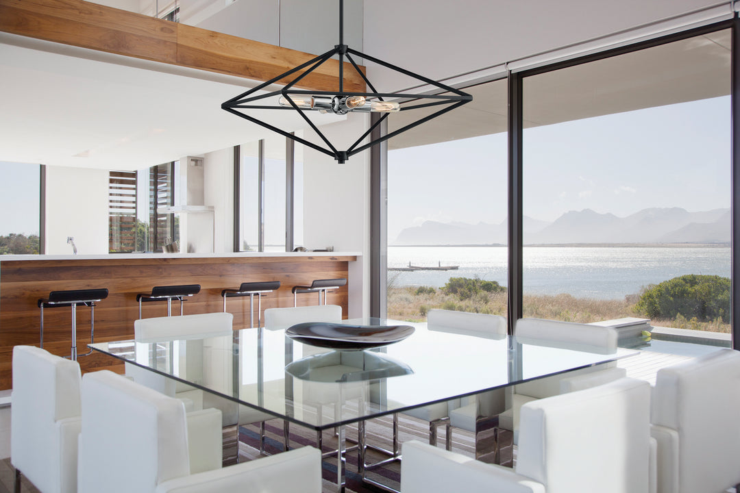 Nuvo Legend 60-7008 Pendant Light - Black / Polished Nickel