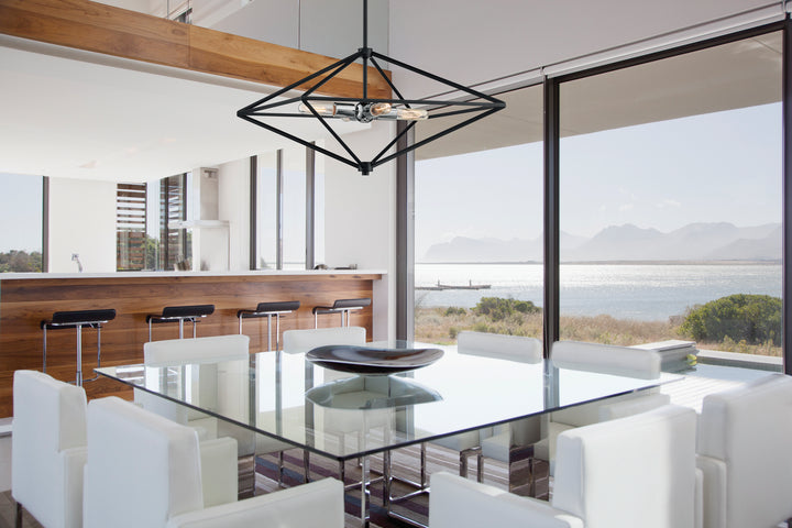 Nuvo Legend 60-7008 Pendant Light - Black / Polished Nickel