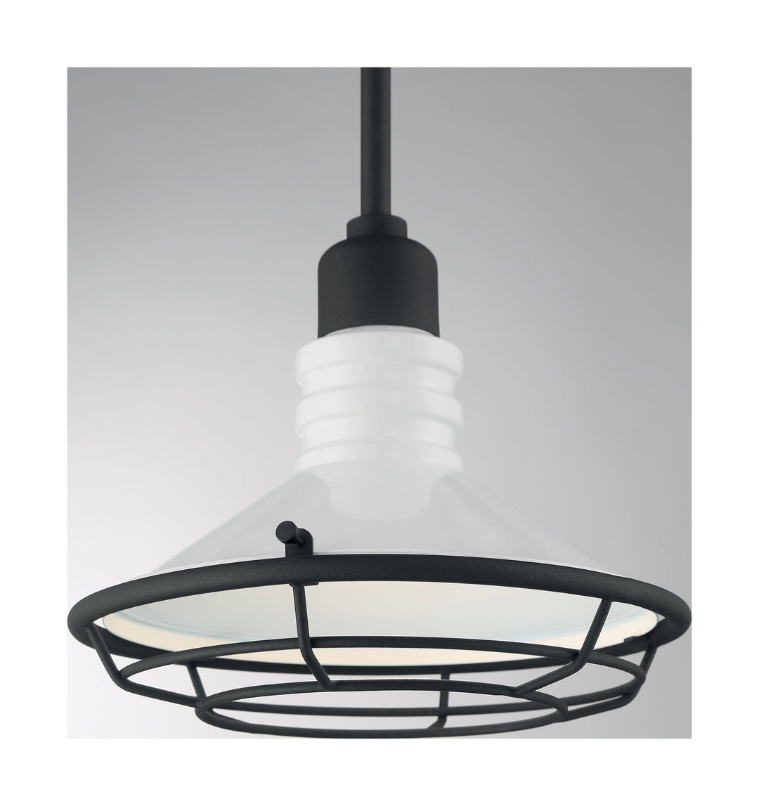 Nuvo Lighting 60-7053 Blue Harbor One Light Pendant Outdoor Black