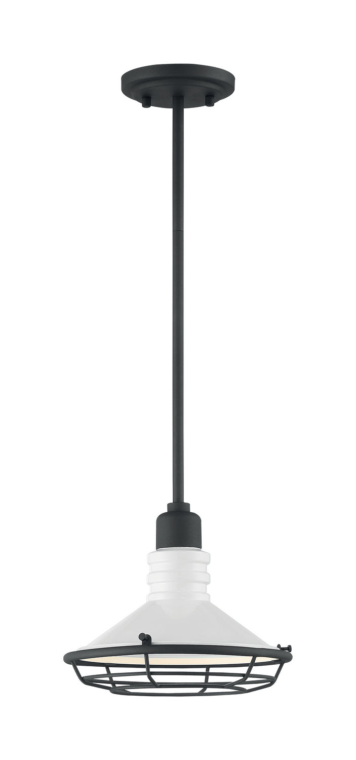 Nuvo Lighting 60-7053 Blue Harbor One Light Pendant Outdoor Black