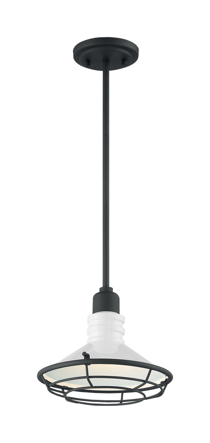 Nuvo Lighting 60-7053 Blue Harbor One Light Pendant Outdoor Black