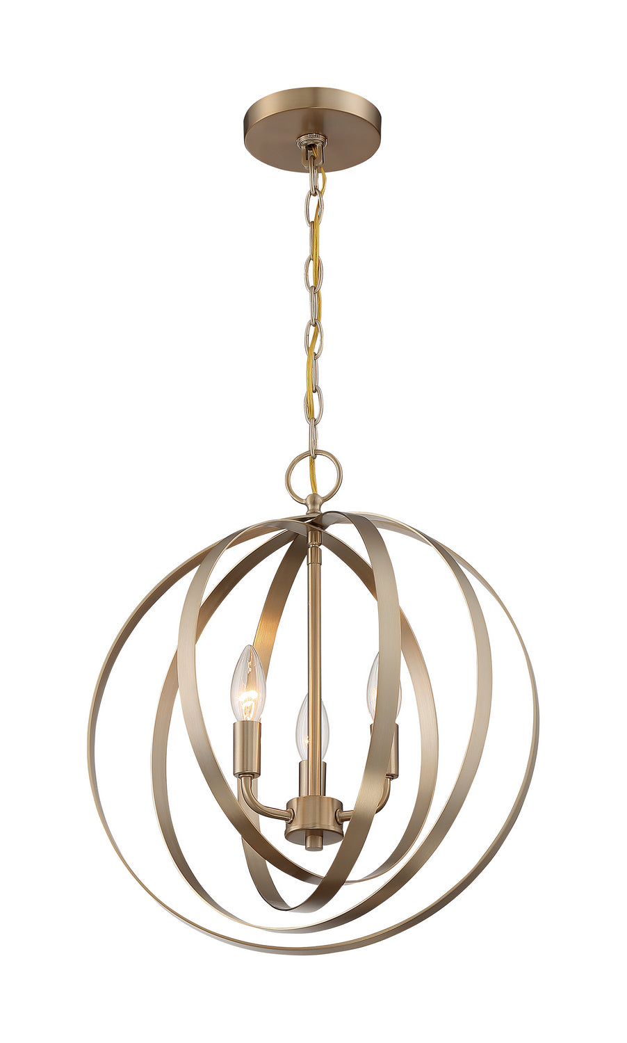 Nuvo Pendleton 60-7057 Chandelier Light - Burnished Brass