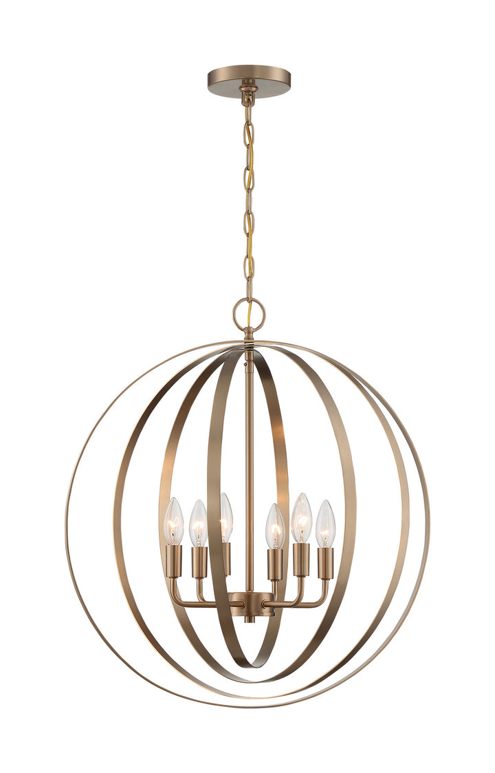 Nuvo Pendleton 60-7058 Chandelier Light - Burnished Brass