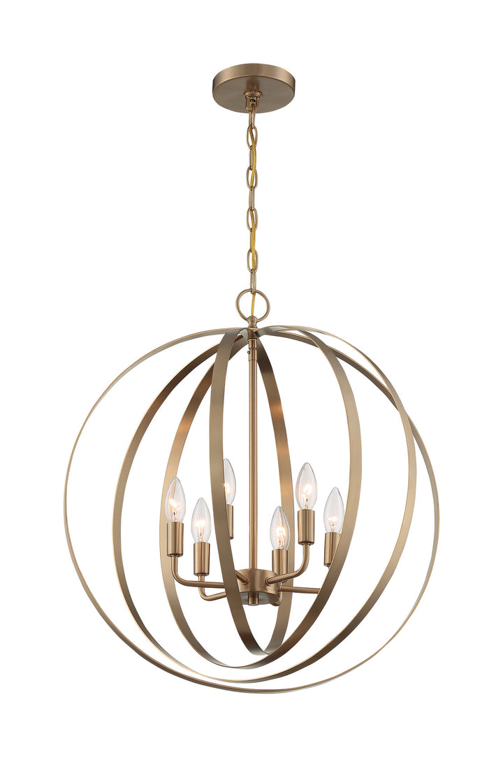 Nuvo Pendleton 60-7058 Chandelier Light - Burnished Brass