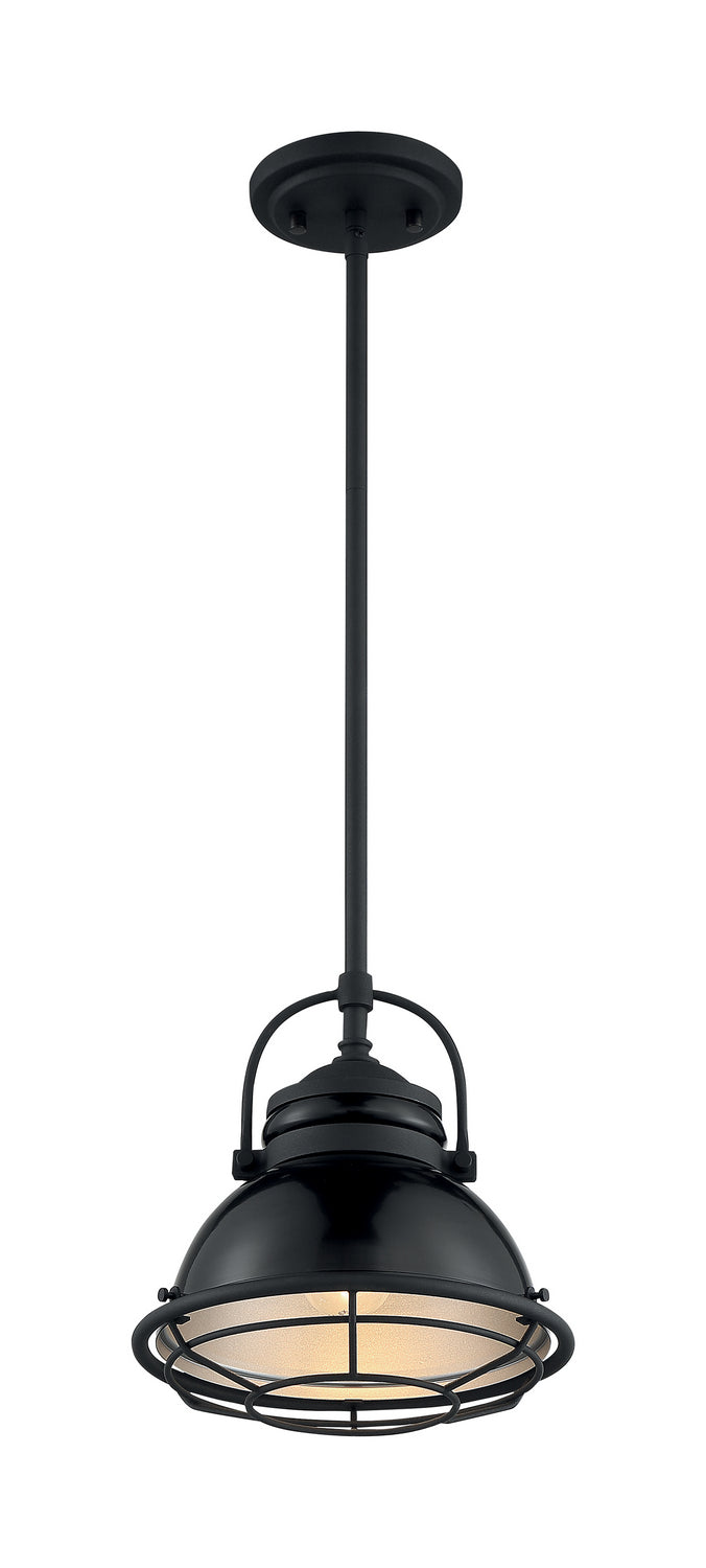 Nuvo Lighting 60-7063 Upton One Light Pendant Outdoor Black