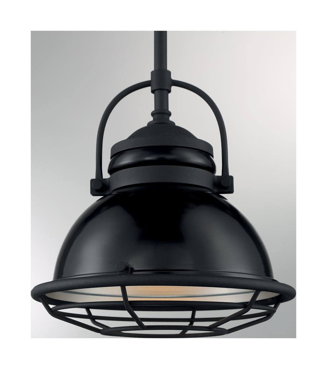 Nuvo Lighting 60-7063 Upton One Light Pendant Outdoor Black