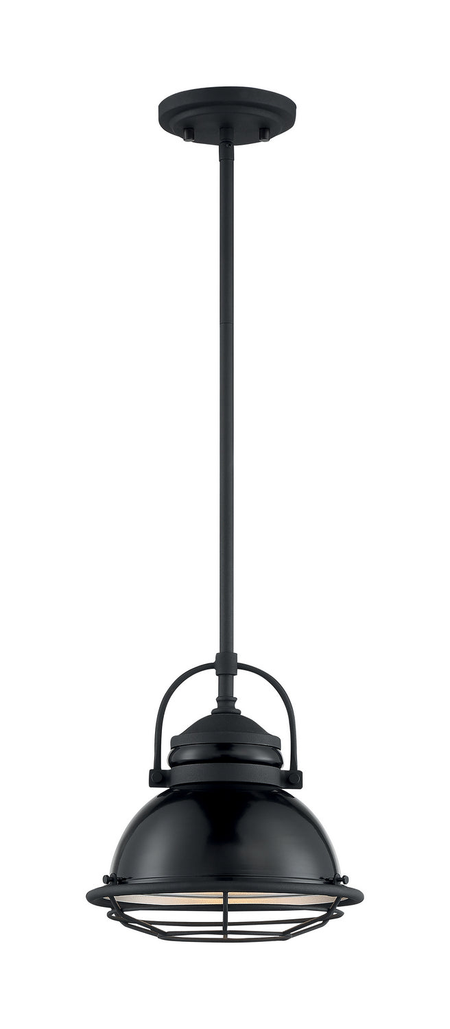 Nuvo Lighting 60-7063 Upton One Light Pendant Outdoor Black