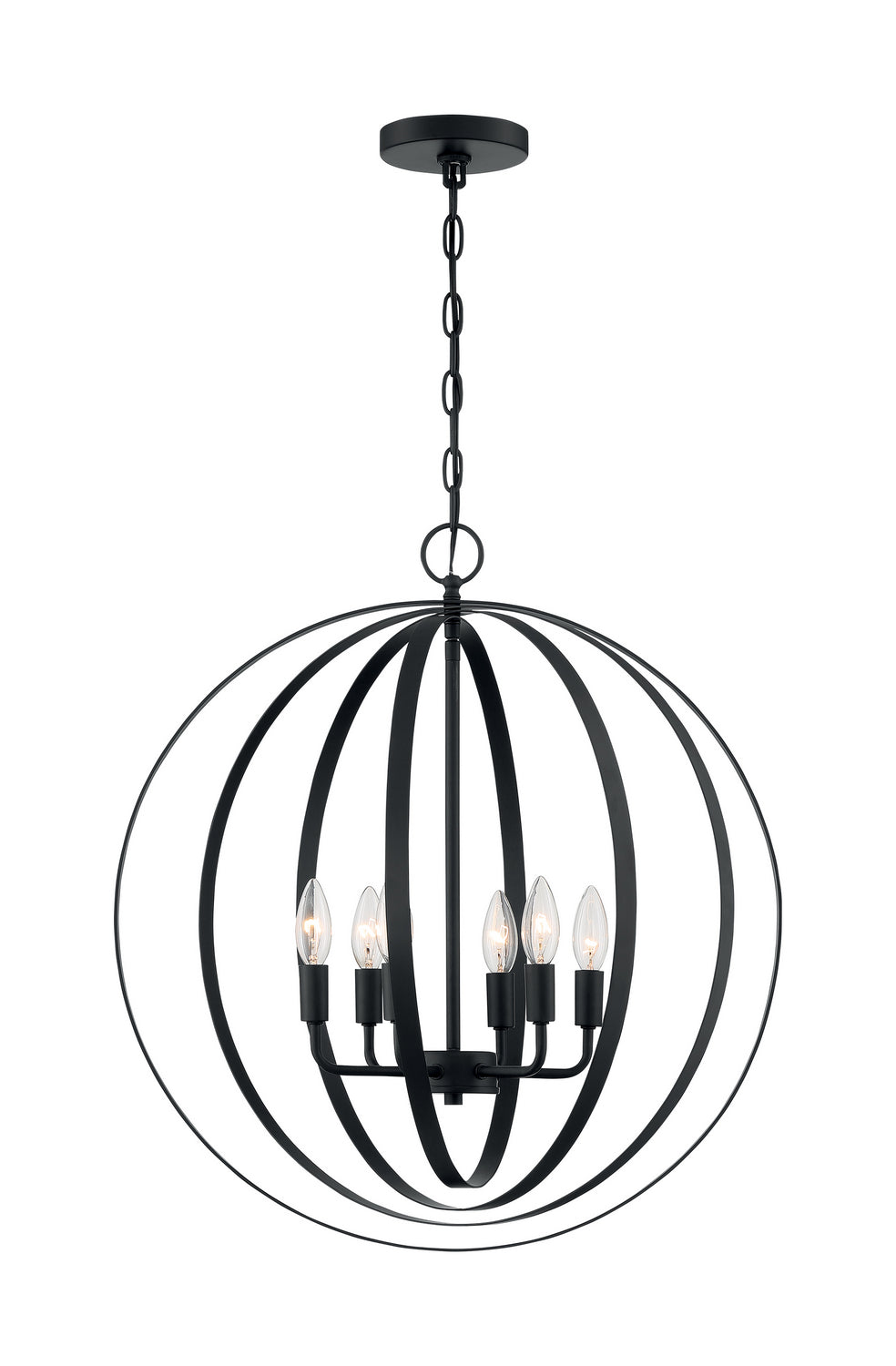 Nuvo Pendleton 60-7068 Chandelier Light - Matte Black