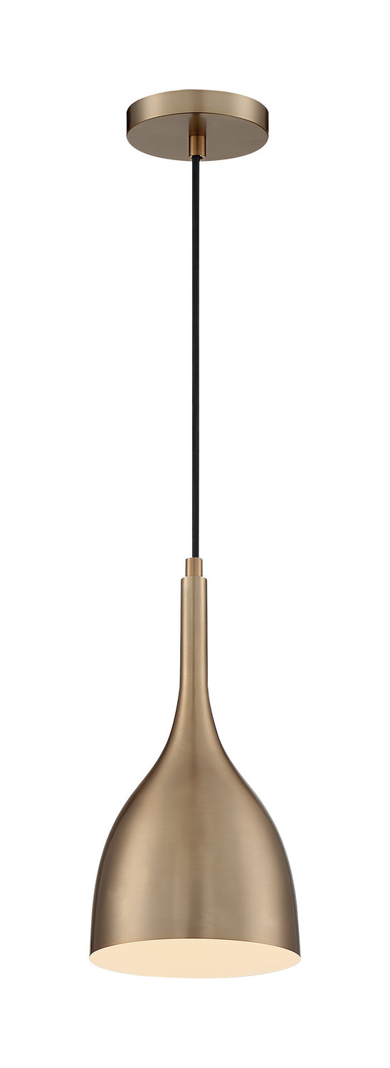 Nuvo Bellcap 60-7076 Pendant Light - Burnished Brass