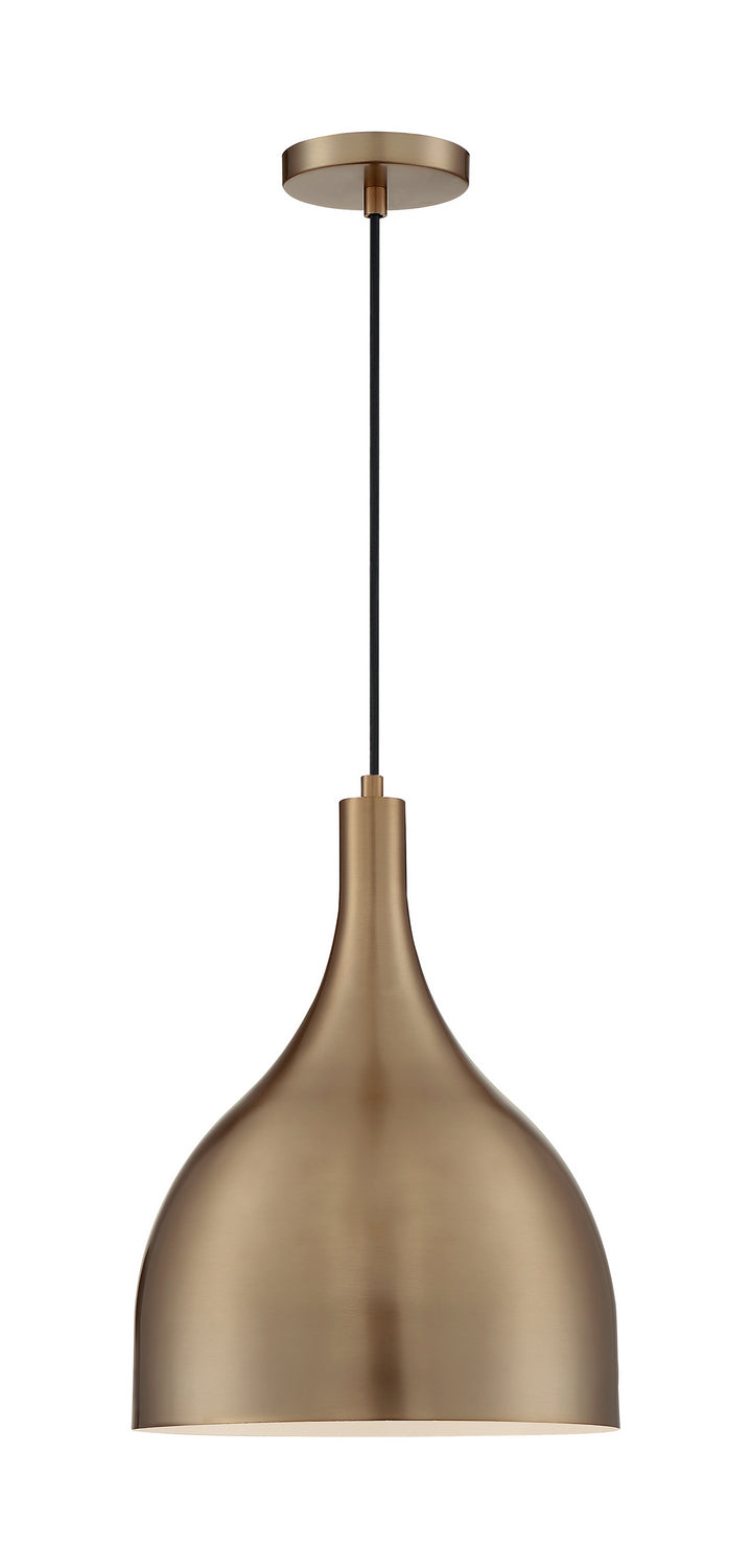 Nuvo Bellcap 60-7077 Pendant Light - Burnished Brass