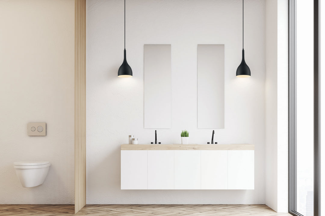 Nuvo Bellcap 60-7086 Pendant Light - Matte Black