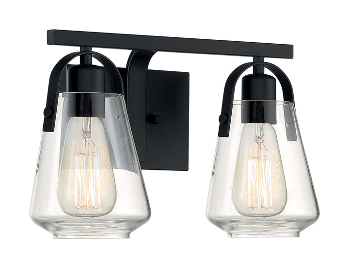 Nuvo Skybridge 60-7102 Bath Vanity Light 15 in. wide - Matte Black