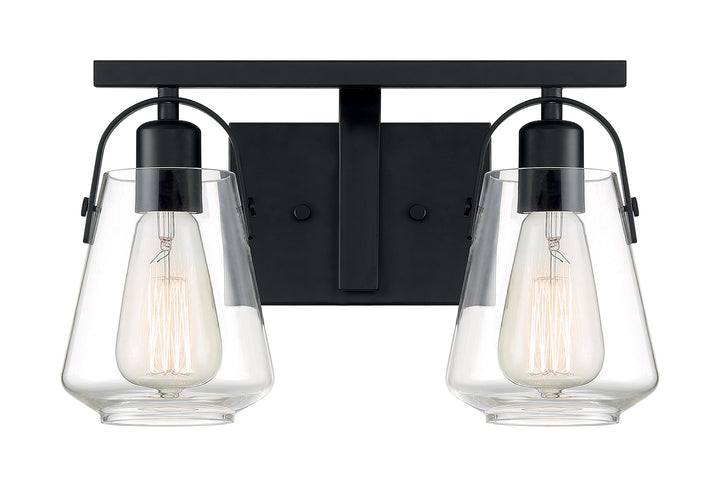 Nuvo Skybridge 60-7102 Bath Vanity Light 15 in. wide - Matte Black